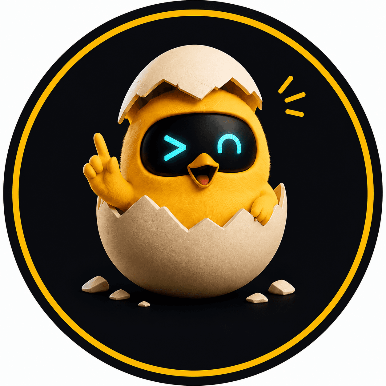 Hatch.ai mascot building things